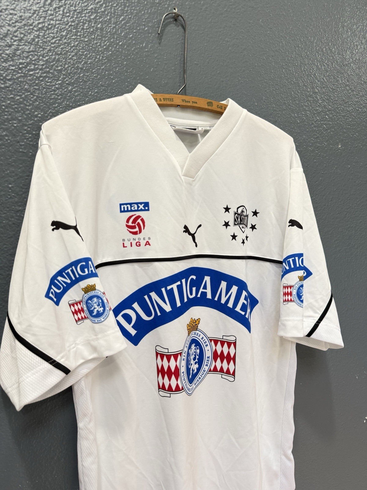 Vintage 2001 Puma SK Sturm Graz White Home Soccer Jersey Rojas 4 XL Mens Vintage 2001 Puma SK Sturm Graz White Home Soccer Jersey Rojas 4 XL Mens