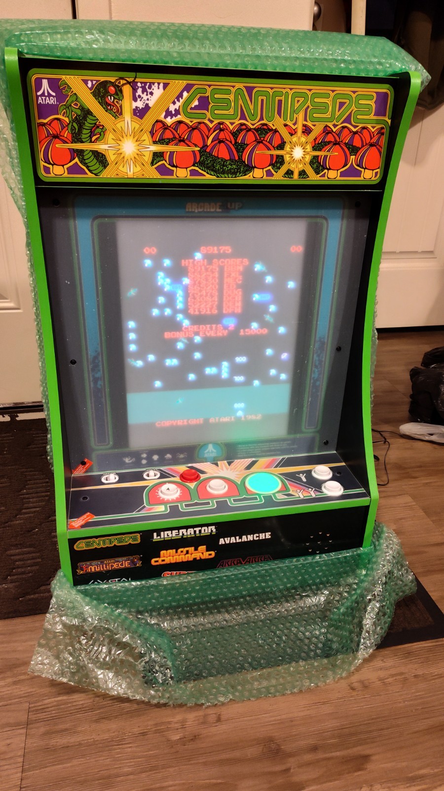 Arcade 1up CENTIPEDE Party-cade 8in1 Games, led track ball upgrade, New In Box Arcade 1up CENTIPEDE Party-cade 8in1 Games, led track ball upgrade, New In Box