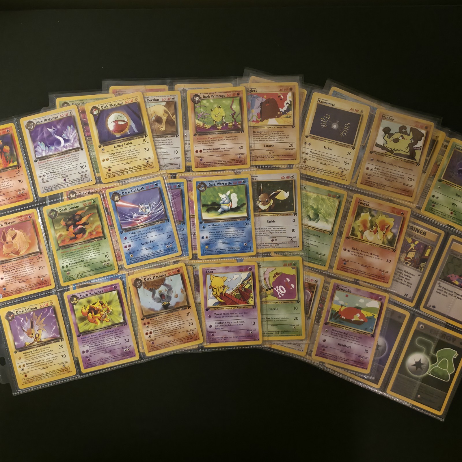 TEAM ROCKET 2000 [1ST ED] COMPLETE  UNCOMMON+COMMON SET [LP/NM]