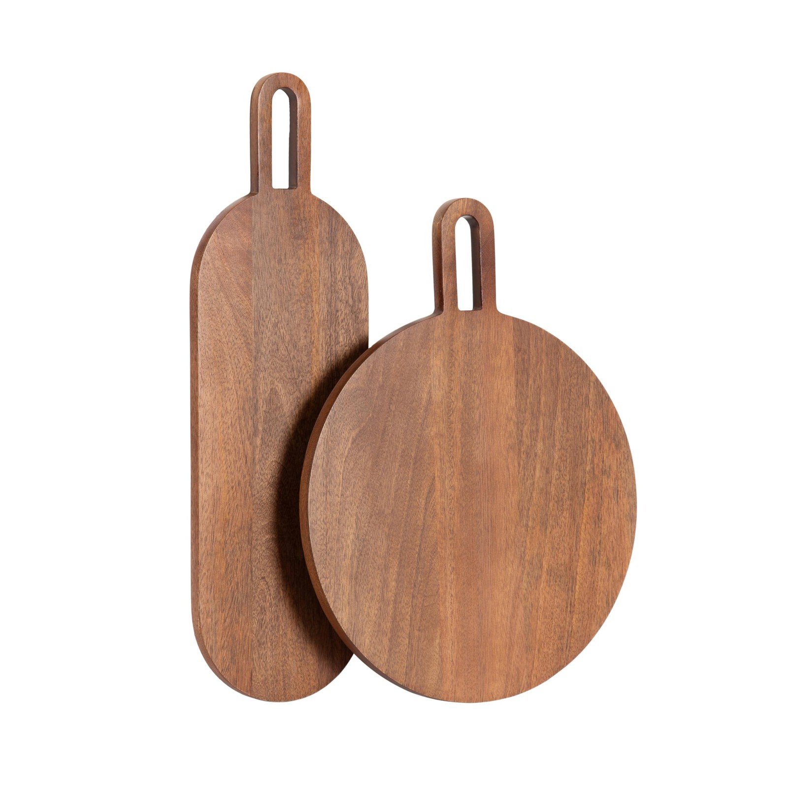 Staven Transitional -Piece Serving Boards Set; 7 x 22 and 14 x 18; Walnut Bro...