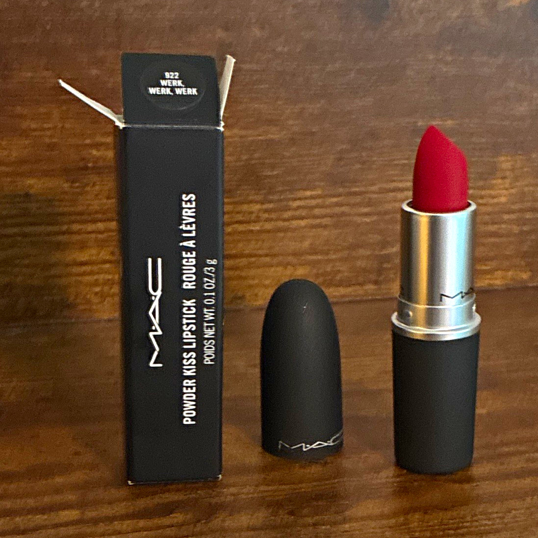 M·A·C Powder Kiss Lipstick Stick, Red Matte, Werk, Werk, Werk 0.1 oz MPN 322 M·A·C Powder Kiss Lipstick Stick, Red Matte, Werk, Werk, Werk 0.1 oz MPN 322