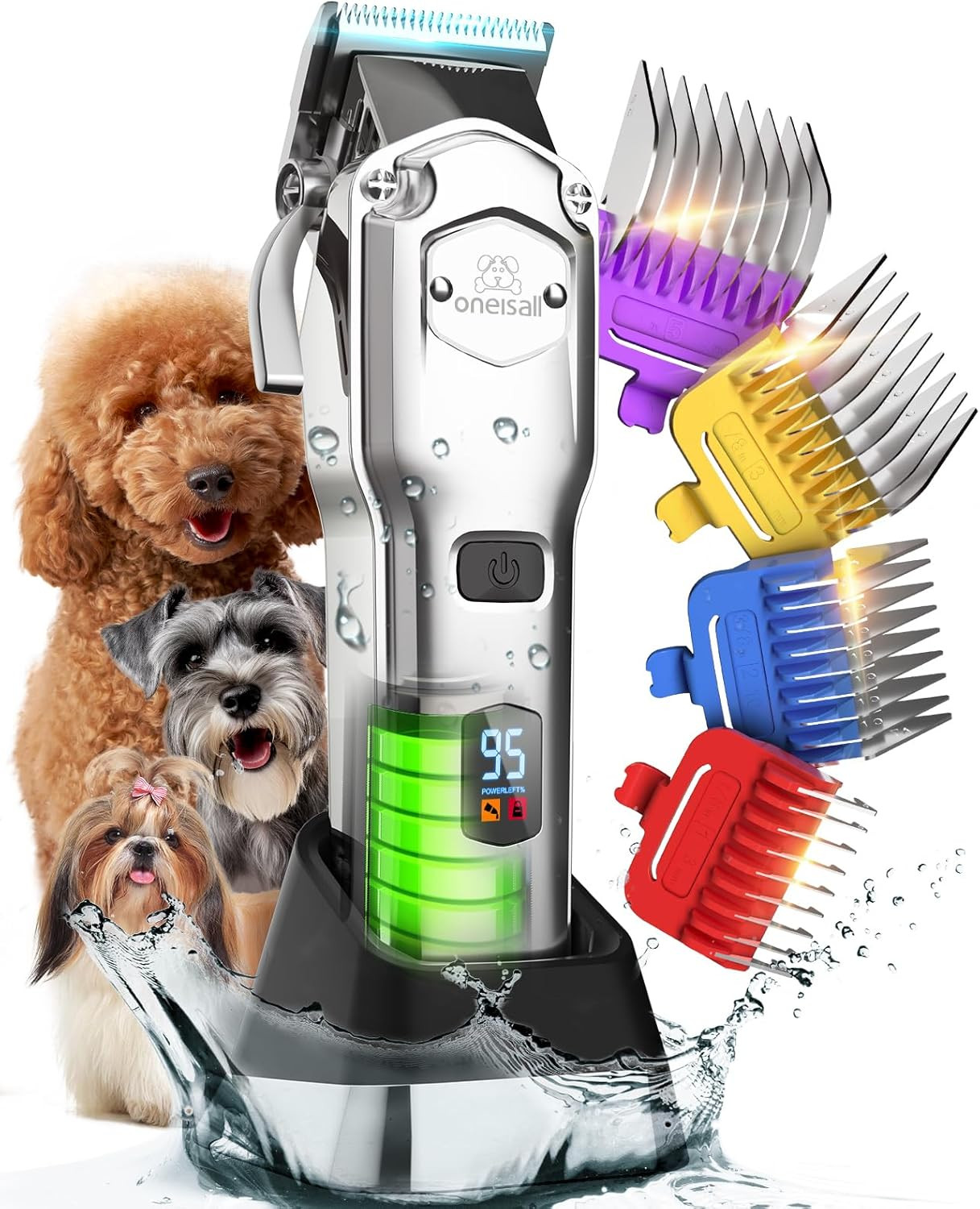 oneisall Professional Dog Grooming Clippers for Thick Hair
