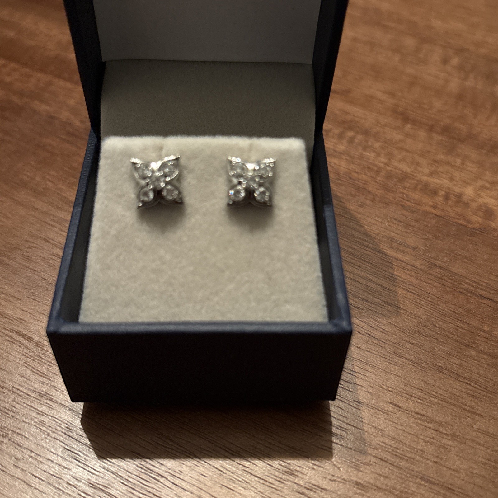 Antique Style 1/2 Ct Flower Lab Grown Diamond Earrings Antique Style 1/2 Ct Flower Lab Grown Diamond Earrings