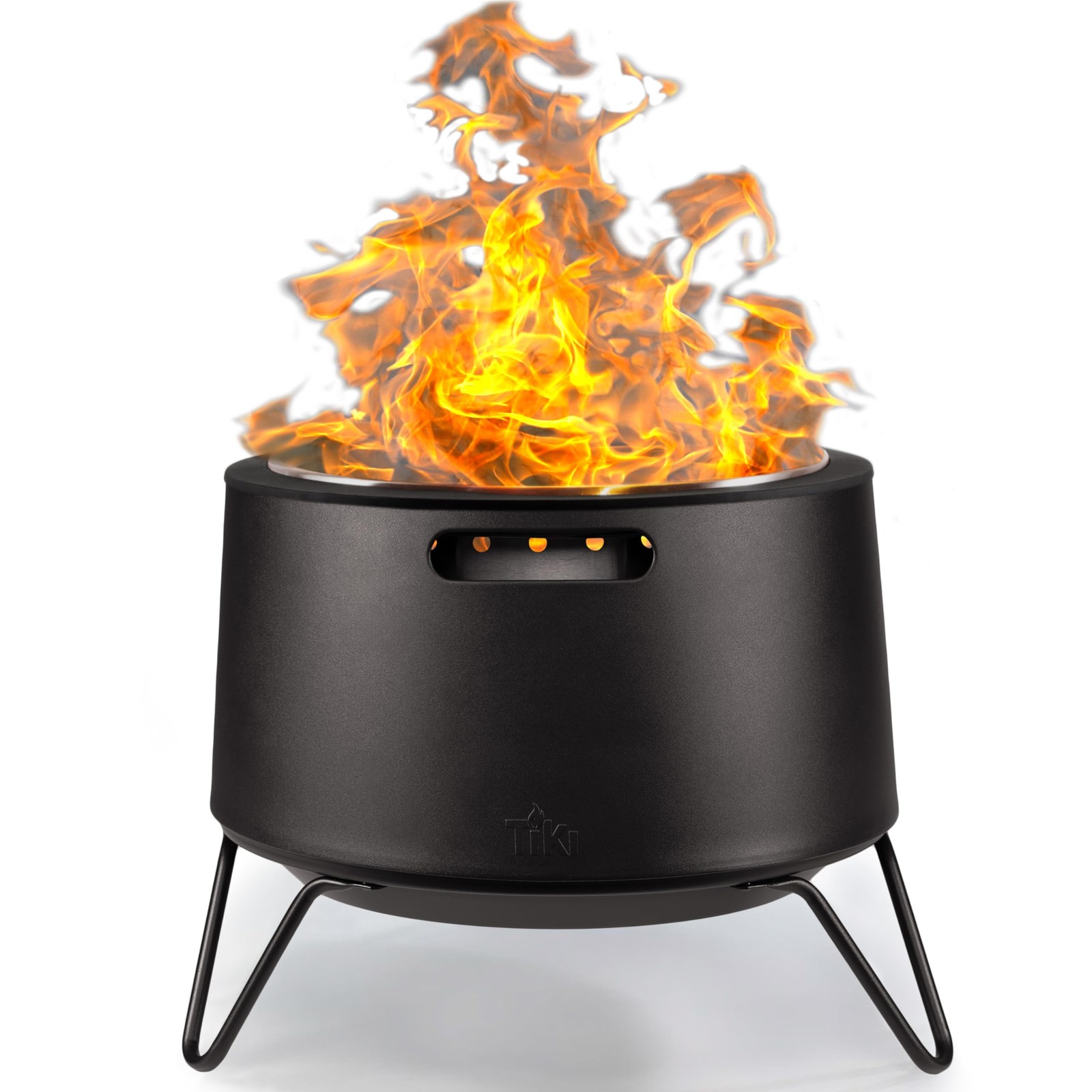 Smokeless Fire Pit 20 Inch Wood Burning Stainless Steel TIKI Social