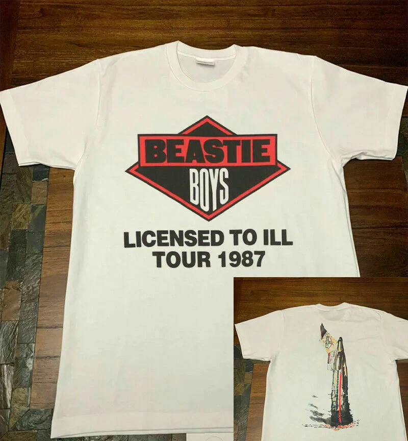 RARE VTG 1987 BEASTIE BOYS LICENSED TO ILL CONCERT T-SHIRT MEN'S SIZE S - 2XL