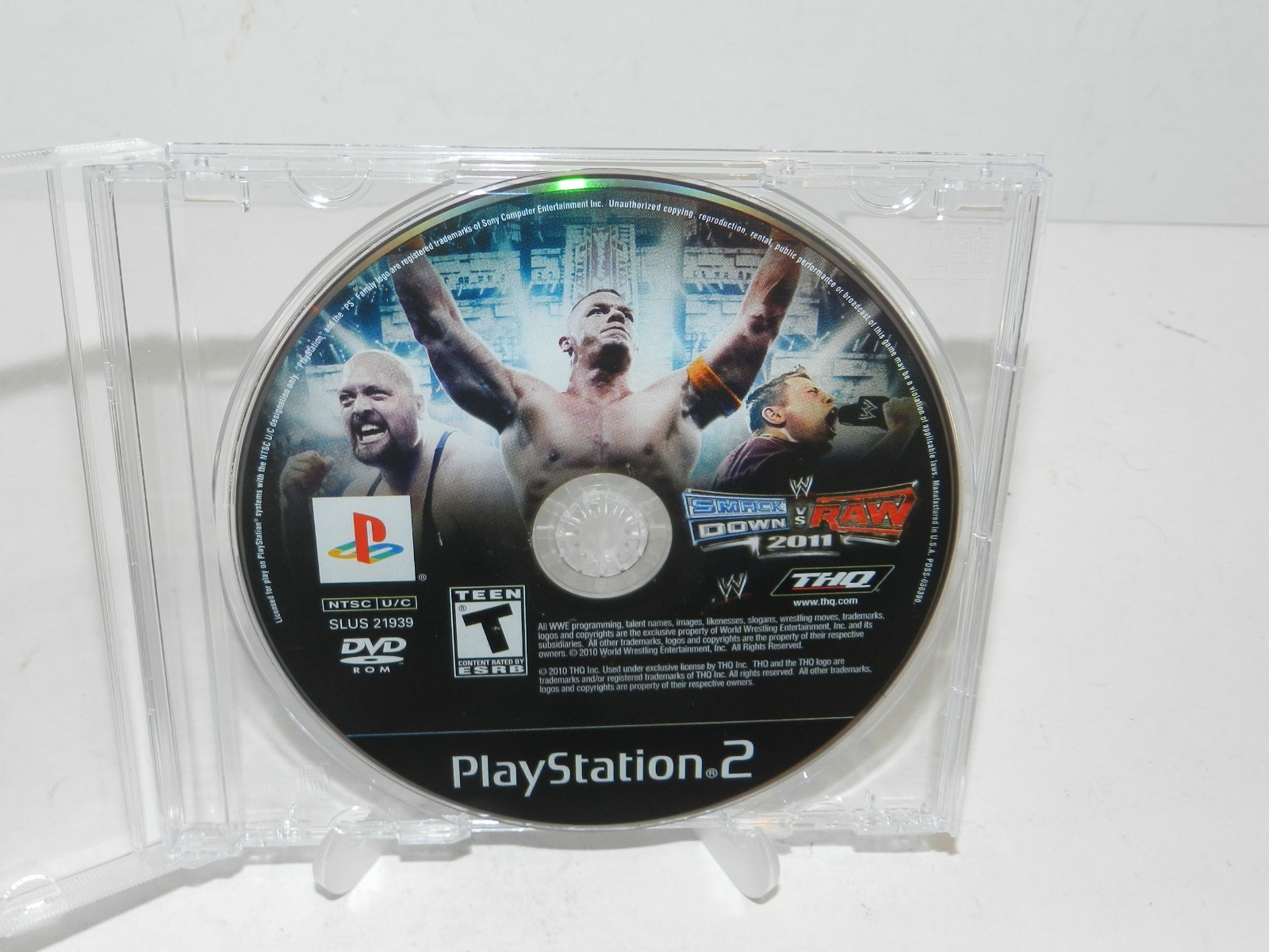 WWE SmackDown vs. Raw 2011 PlayStation 2 Game Disc PS2 Clean Tested Warranty WWE SmackDown vs. Raw 2011 PlayStation 2 Game Disc PS2 Clean Tested Warranty