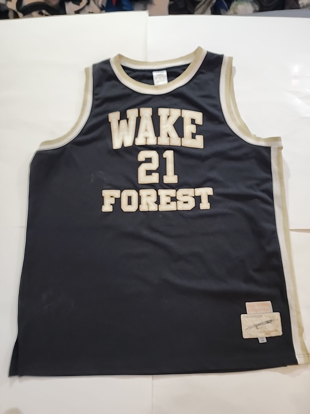 Vintage Tim Duncan Wake Forest Authentic Jersey Sz 4XL 58 True School Authentic
