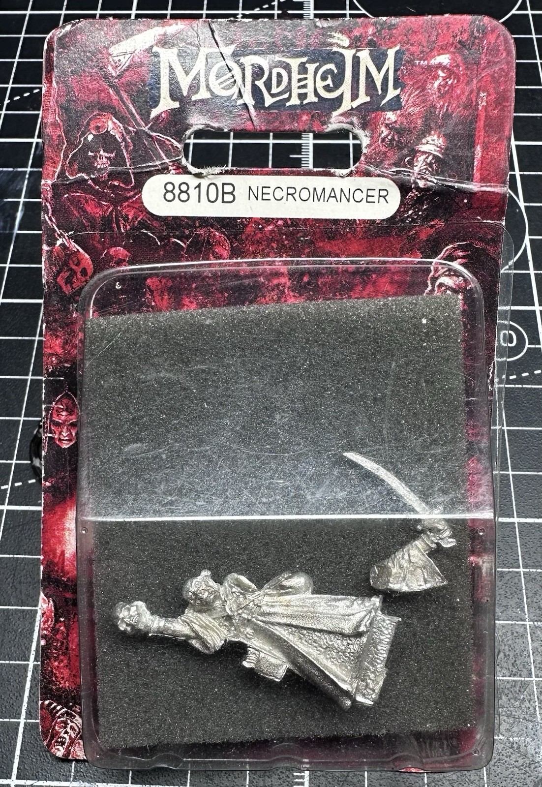 Warhammer Fantasy Mordheim Undead Necromancer 8810B x1 NIB Sealed Metal OOP
