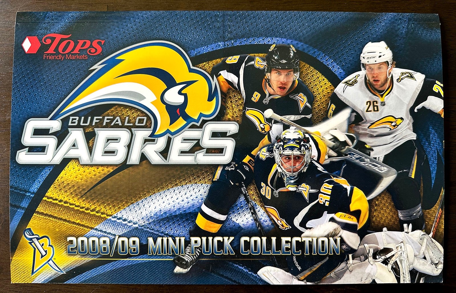 NHL Buffalo Sabres 2008/2009 Mini Puck Collection Book - EXTREMELY RARE