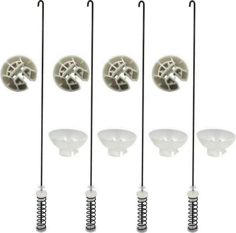 Kenmore 110.20232711 OEM Compatible Washer Heavy Duty Spring Suspension Rods Kit