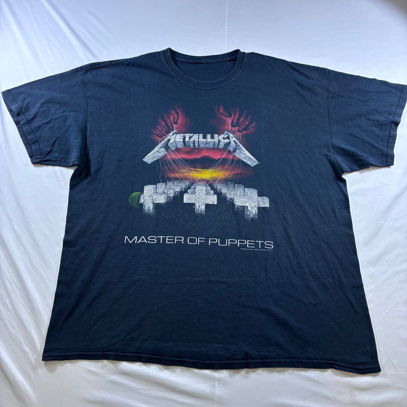 Metallica Master of Puppets Damage Inc Tour T-Shirt Black XL 2007 Distressed