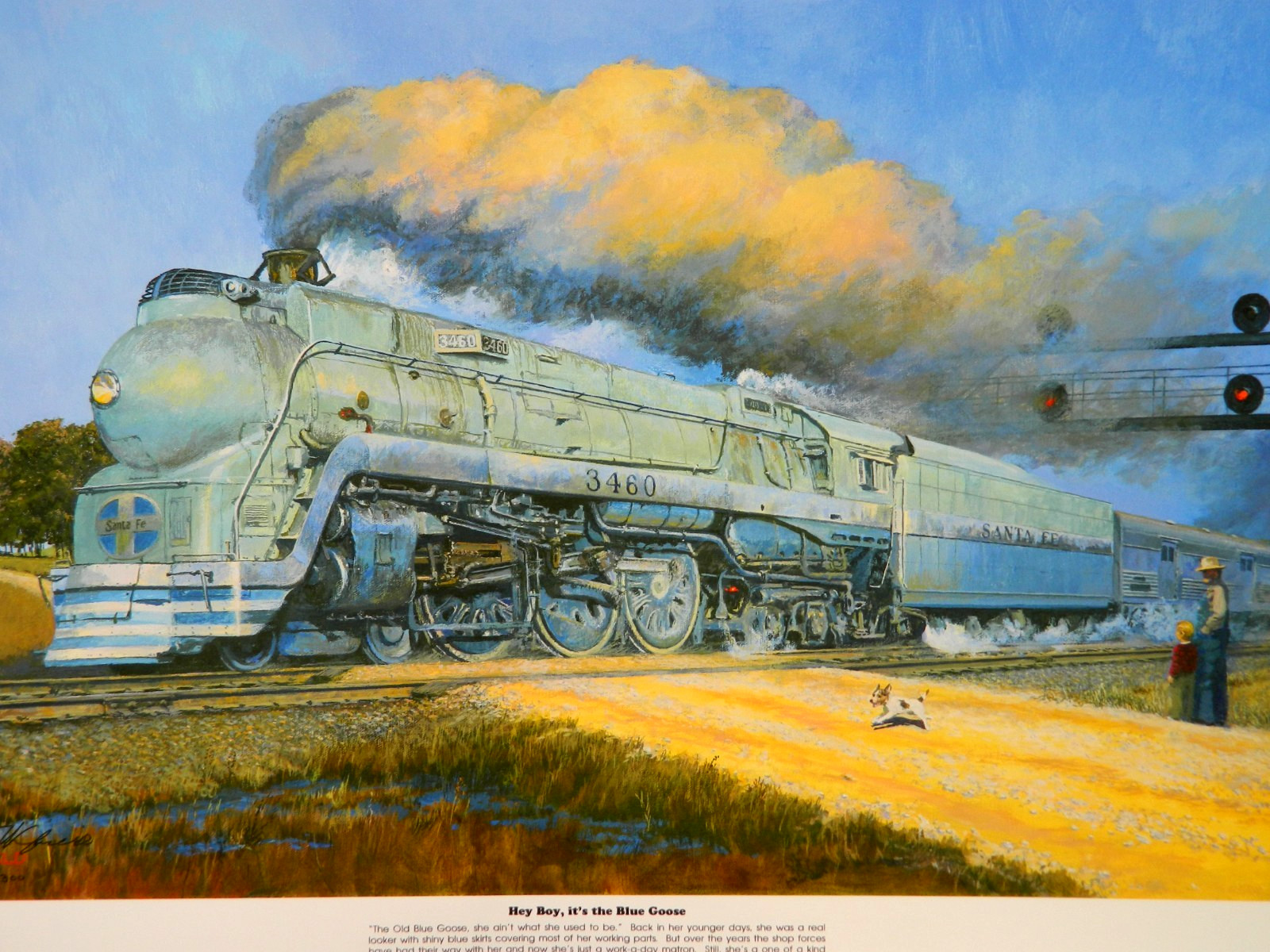 Railroad Art,Winfield,Santa Fe,18X24\