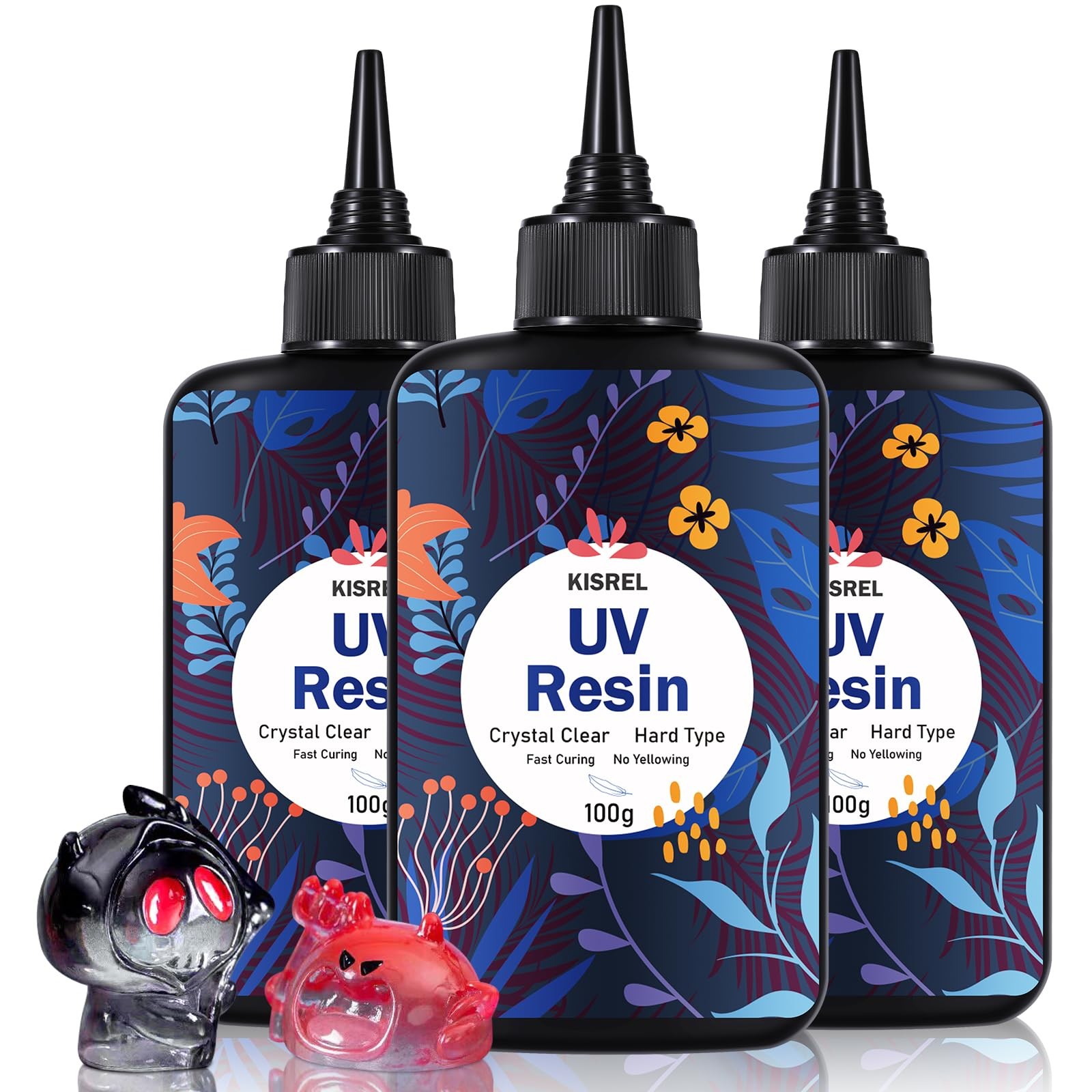 KISREL UV Resin 300G - Upgraded UV Resin Kit, Hard Type Crystal Clear Ultraviole