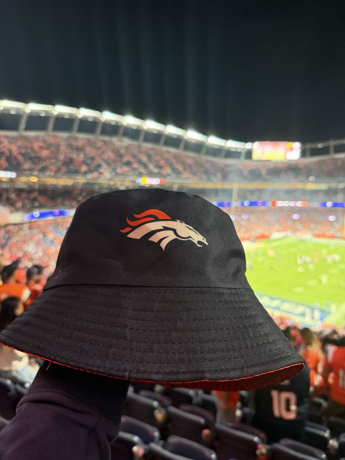 DENVER BRONCOS NAVY BUCKET HAT ONE SIZE SGA MILE Game day  Giveaway 9/27/26
