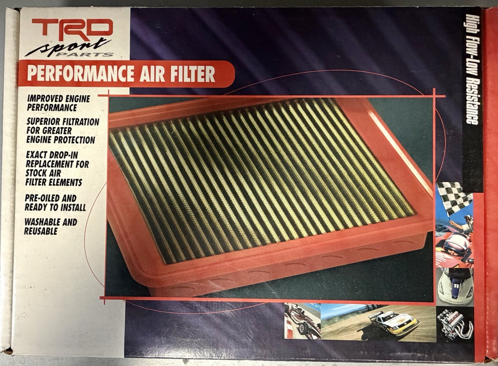 New NOS (NEW OLD STOCK) TRD Air Filter For Toyota Engine 5VZFE (3.4L) V6