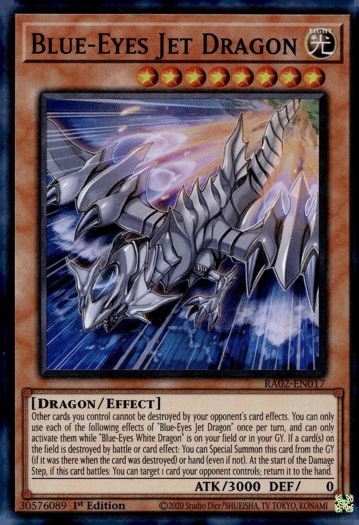 Yugioh - Blue-Eyes Jet Dragon - RA02-EN017 - SUPER  Rare - 25'TH ANN.  - NM/M