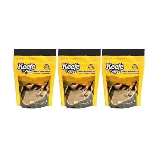 Keefe Coffee 100% Colombian Premium Freeze Dried 3 Ounce (Pack of 3) Keefe Coffee 100% Colombian Premium Freeze Dried 3 Ounce (Pack of 3)