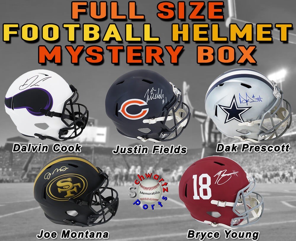 1x NFL Autographed Full-Size Helmet Box Mystery