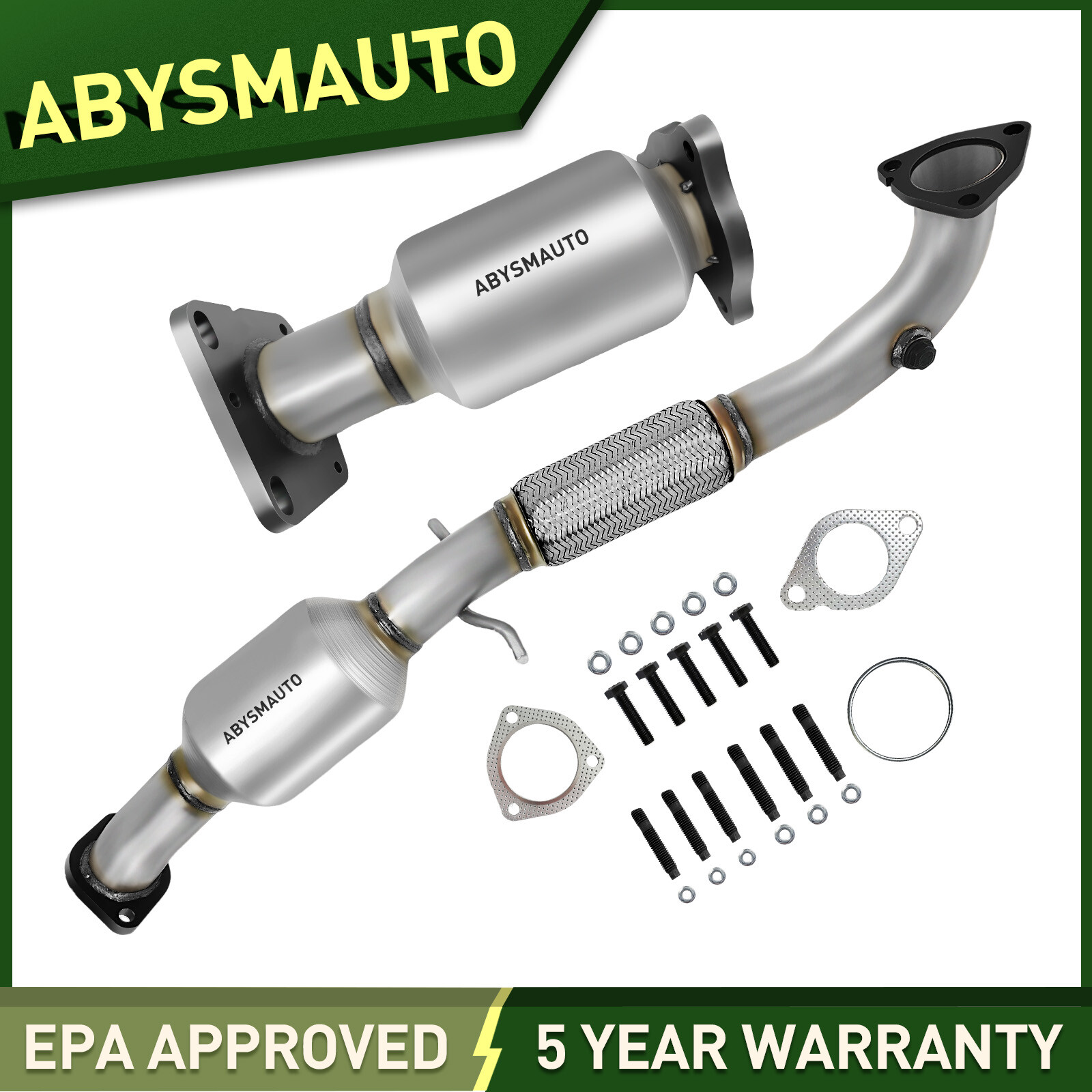 Direct Fit Front and Rear Catalytic Converter For 2012-2015 Buick Verano 2.4L l4