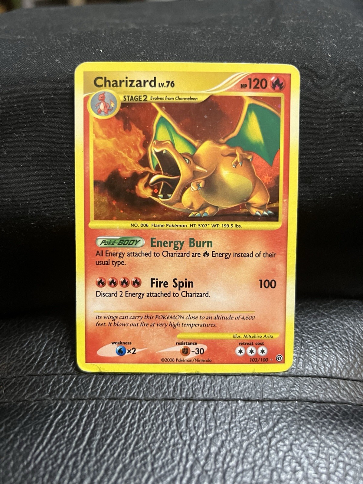 Charizard 103/100 Secret Rare Holo Pokemon Card Stormfront MP-HP