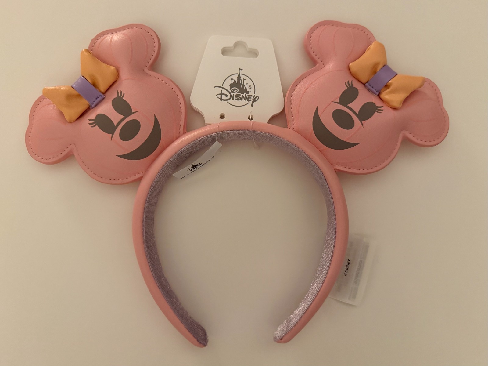Disney Parks 2026 Halloween Minnie Mouse Pink Pumpkins Ear Headband *NWT