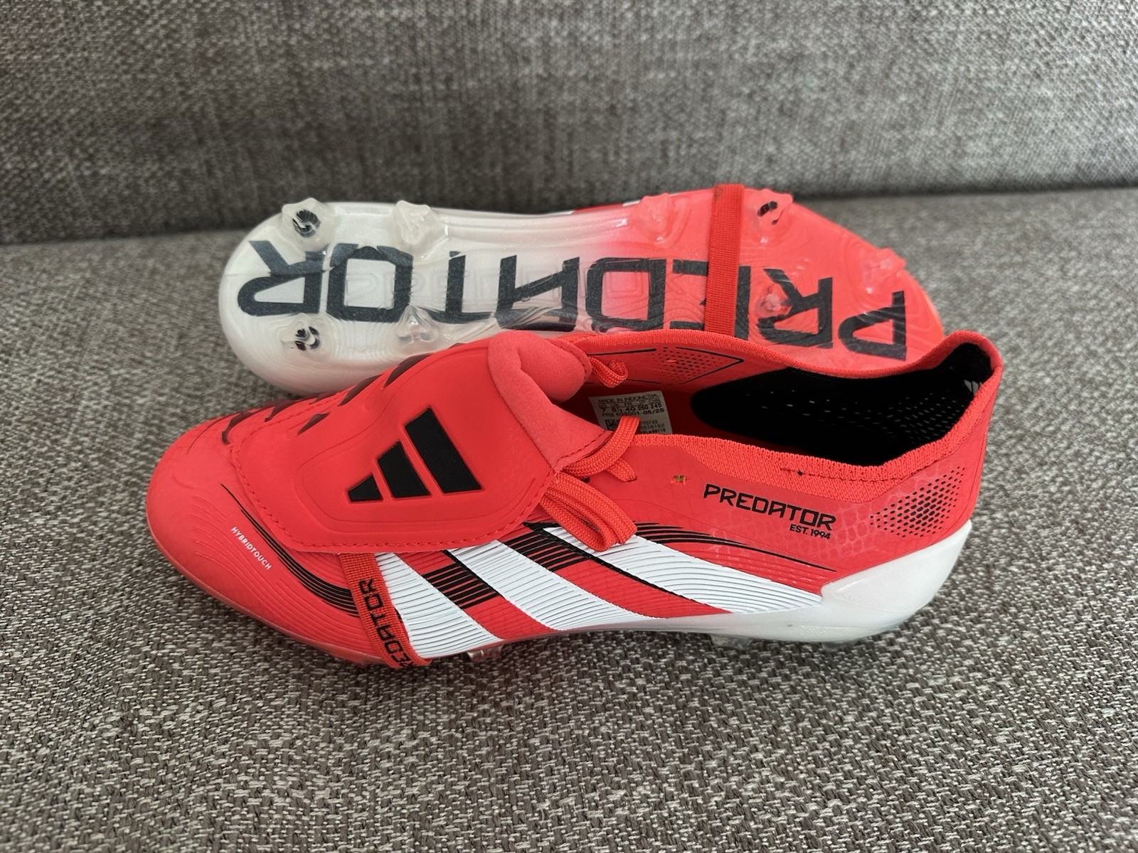 ADIDAS PREDATOR ELITE FG PURE VICTORY FOOTBALL BOOTS - NEW - NR 42 - Red