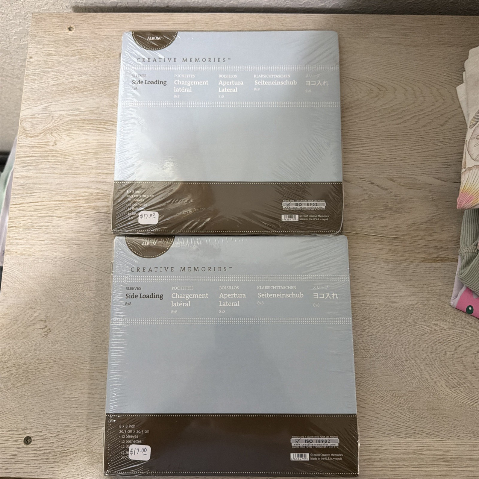 2 Creative Memories Side Loading Sleeves 8x8 Inch Refill Pages 2008 Scrapbooking