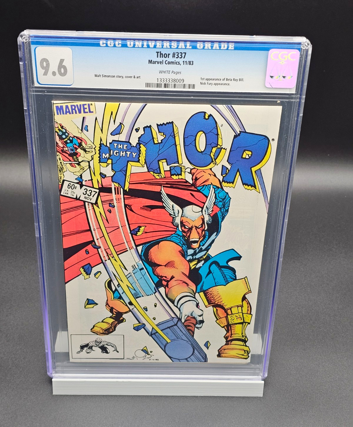 Thor #337 CGC 9.6 1st Beta Ray Bill Walt Simonson Marvel 1983