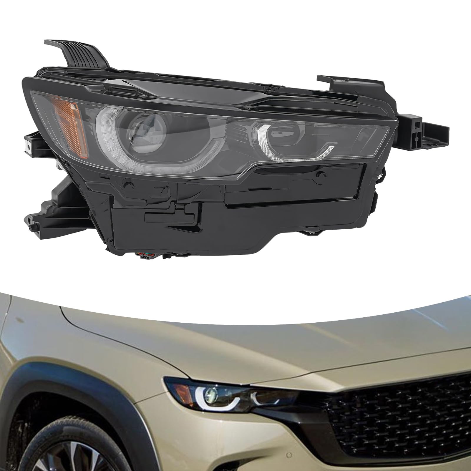 For 2023-24 Mazda CX-50 2.5 Turbo Non-2.5 S Clear Lens Housing Passenger Side
