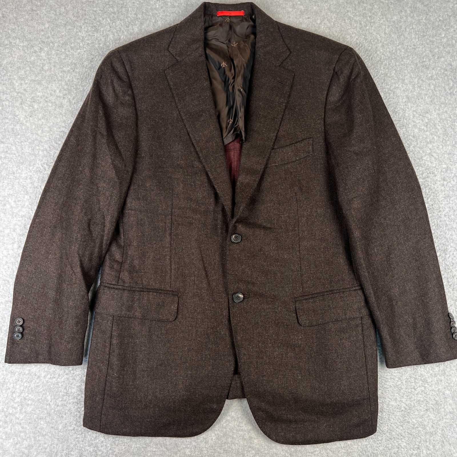 ISAIA Napoli Aqua Cashmere Sport Coat Blazer 42R Mens Brown Suit Jacket ISAIA Napoli Aqua Cashmere Sport Coat Blazer 42R Mens Brown Suit Jacket