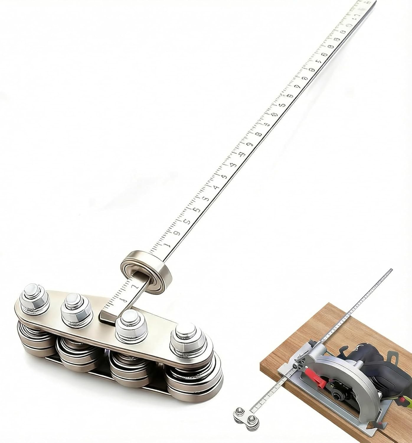 Circular Saw Guide, Circular Saw Guide Rail, Adjustable Stainless Steel Precisio