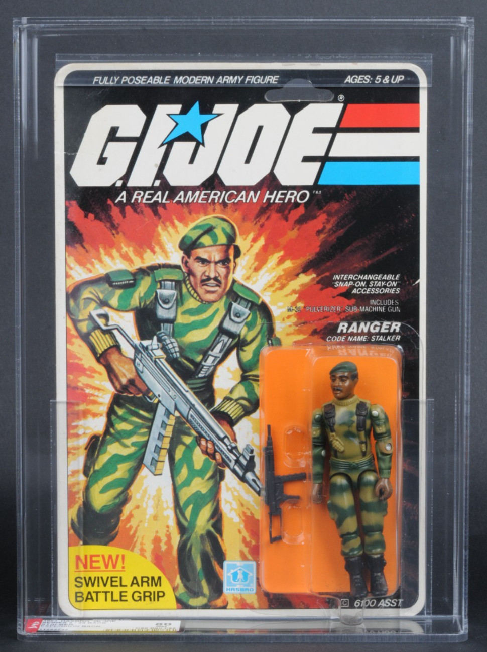 1983 Hasbro GI Joe Series 2 Stalker 20 Back Explosion AFA 80 C80 B80 F85 MOC