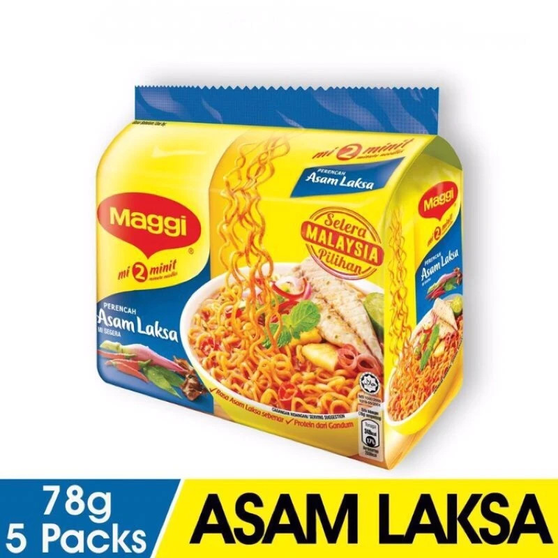 Instant Noodle MAGGI 2-Minutes All Flavour (1 packs 5pcs x 78g ) Malaysia Instant Noodle MAGGI 2-Minutes All Flavour (1 packs 5pcs x 78g ) Malaysia
