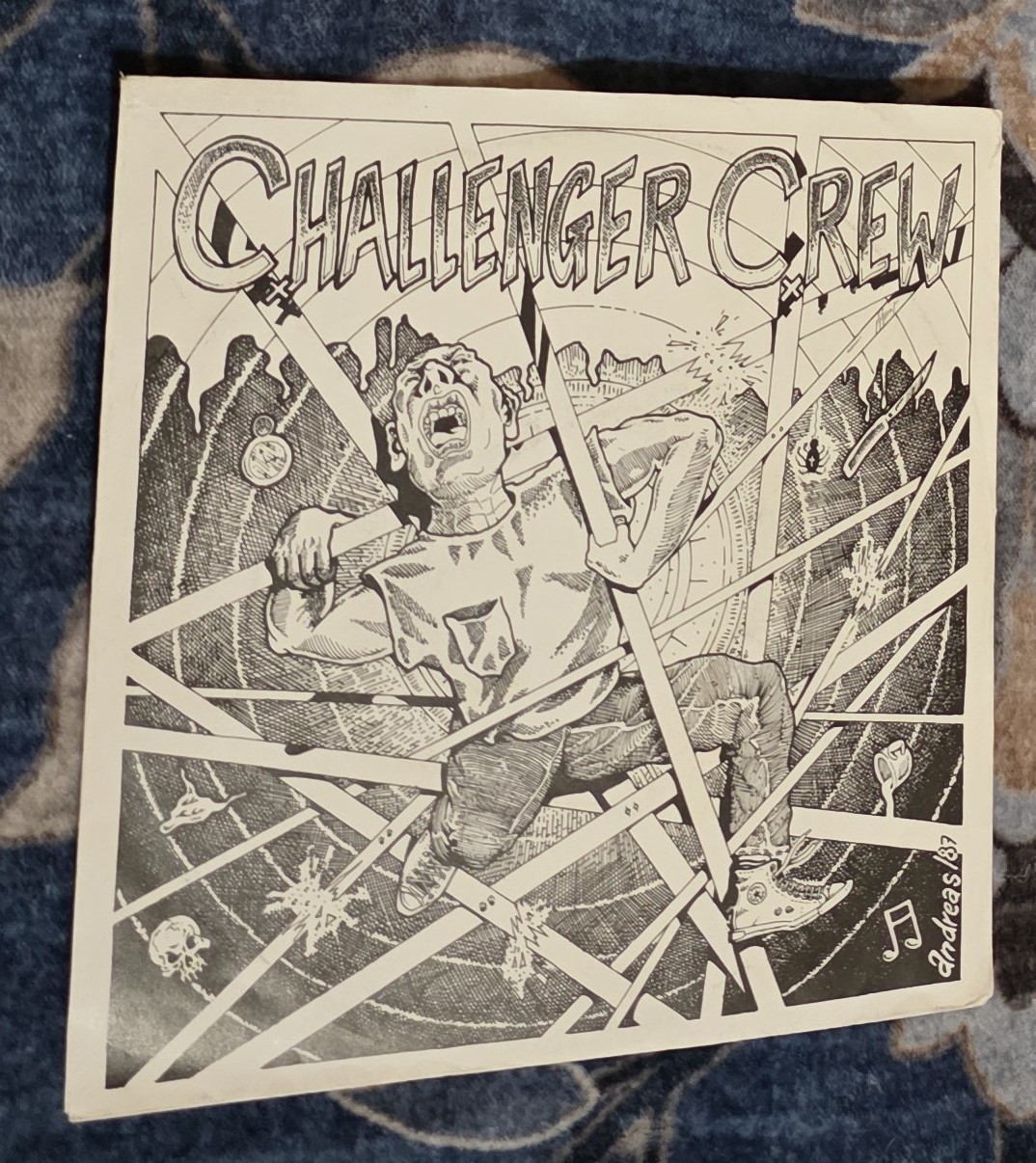 Challenger Crew 1987 Ultra Rare Punk 7 Challenger Crew 1987 Ultra Rare Punk 7