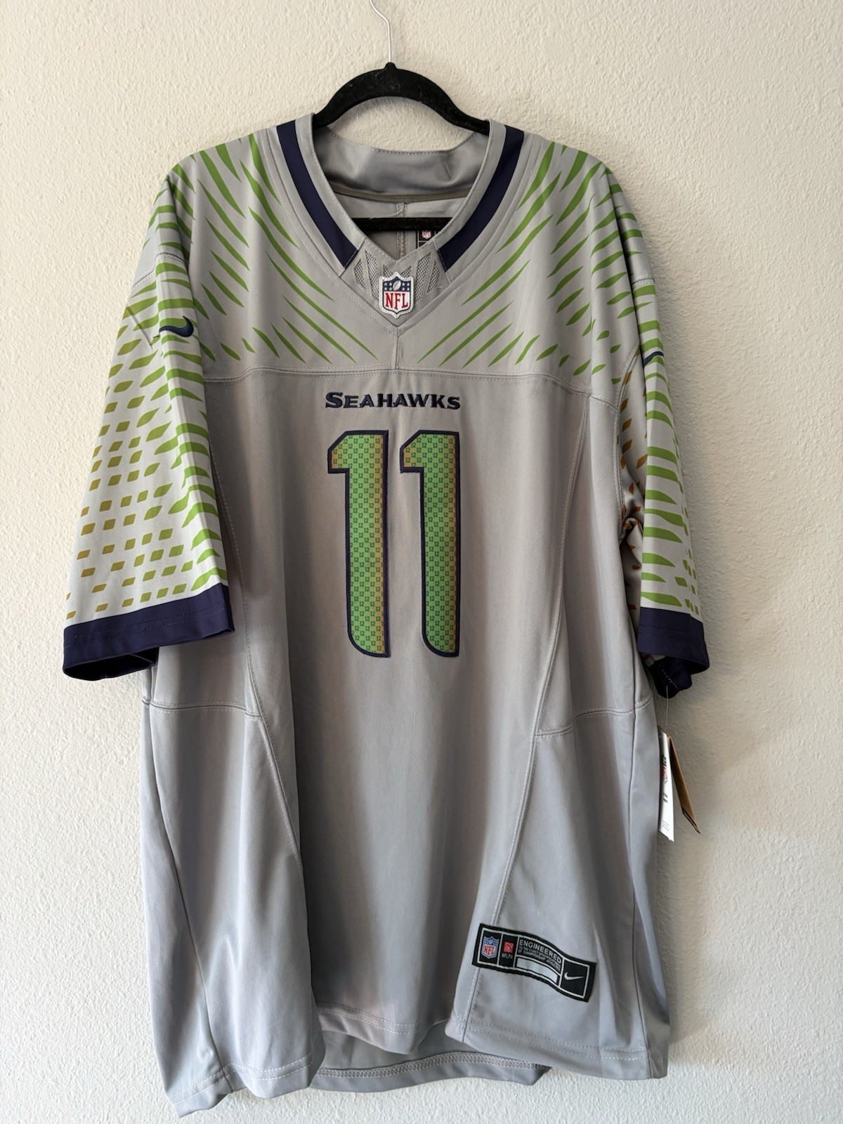 Jaxon Smith-Njigba Seattle Seahawks Nike 2025 Rivalries Game Jersey Gray XXL New Jaxon Smith-Njigba Seattle Seahawks Nike 2025 Rivalries Game Jersey Gray XXL New