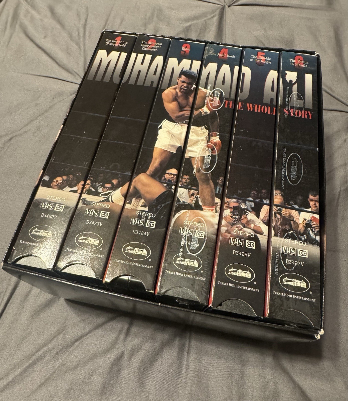 Rare VTG 90s Muhammad Ali the Whole Story VHS Six 6 Tape Set (2/6 Sealed New)