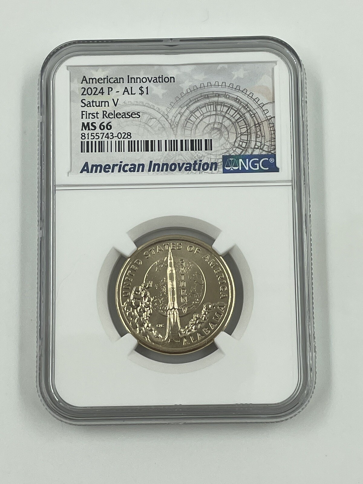 2024 P AMERICAN INNOVATION ALABAMA V ROCKET NGC MS66 FIRST RELEASES ⭐SHIPS NOW⭐