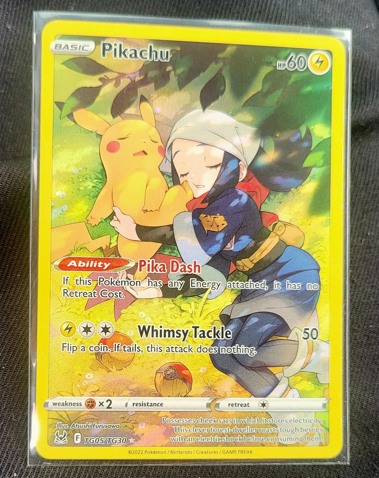 Pokemon Pikachu Lost Origin holo rare #TG05