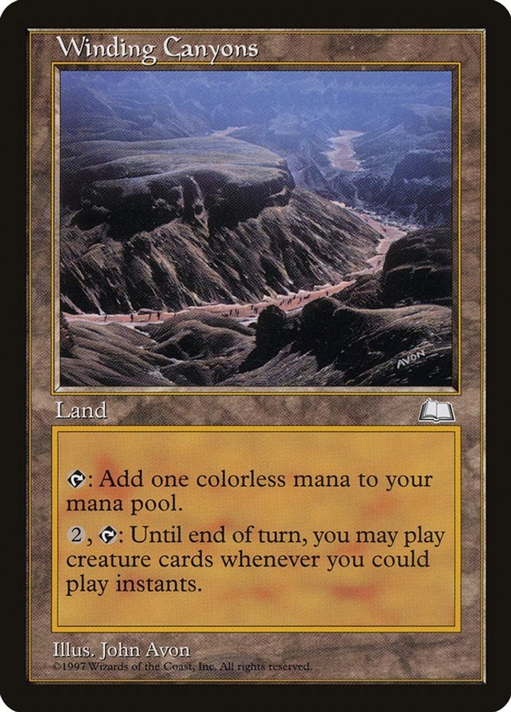 Winding Canyons #167 (NM) Weatherlight (WTH) MTG