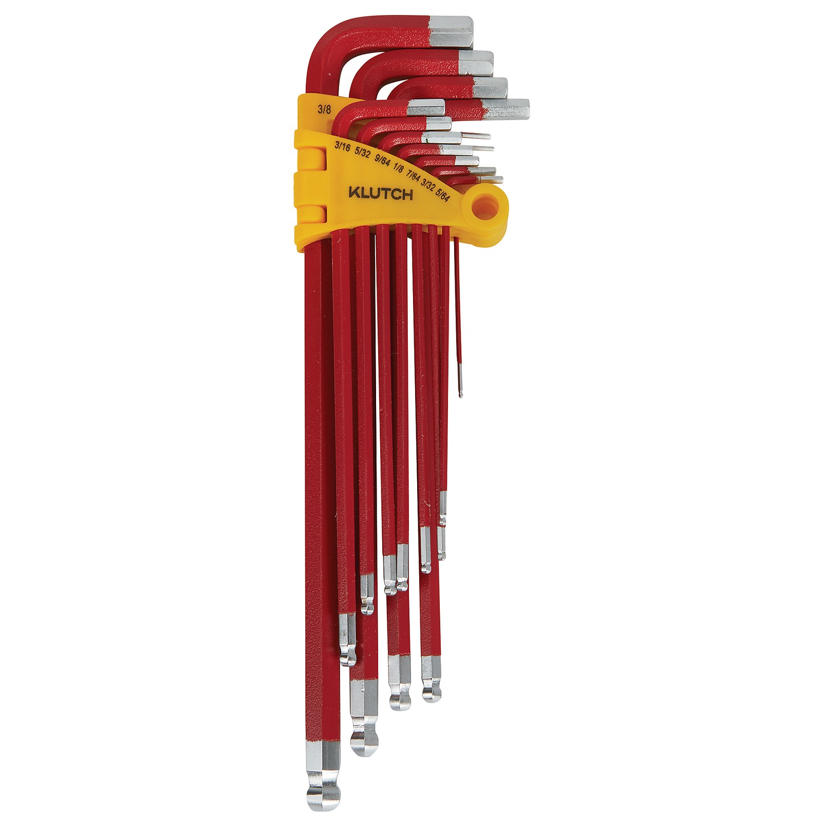 Klutch 13-Pc. SAE Ball End Hex Key Set Klutch 13-Pc. SAE Ball End Hex Key Set