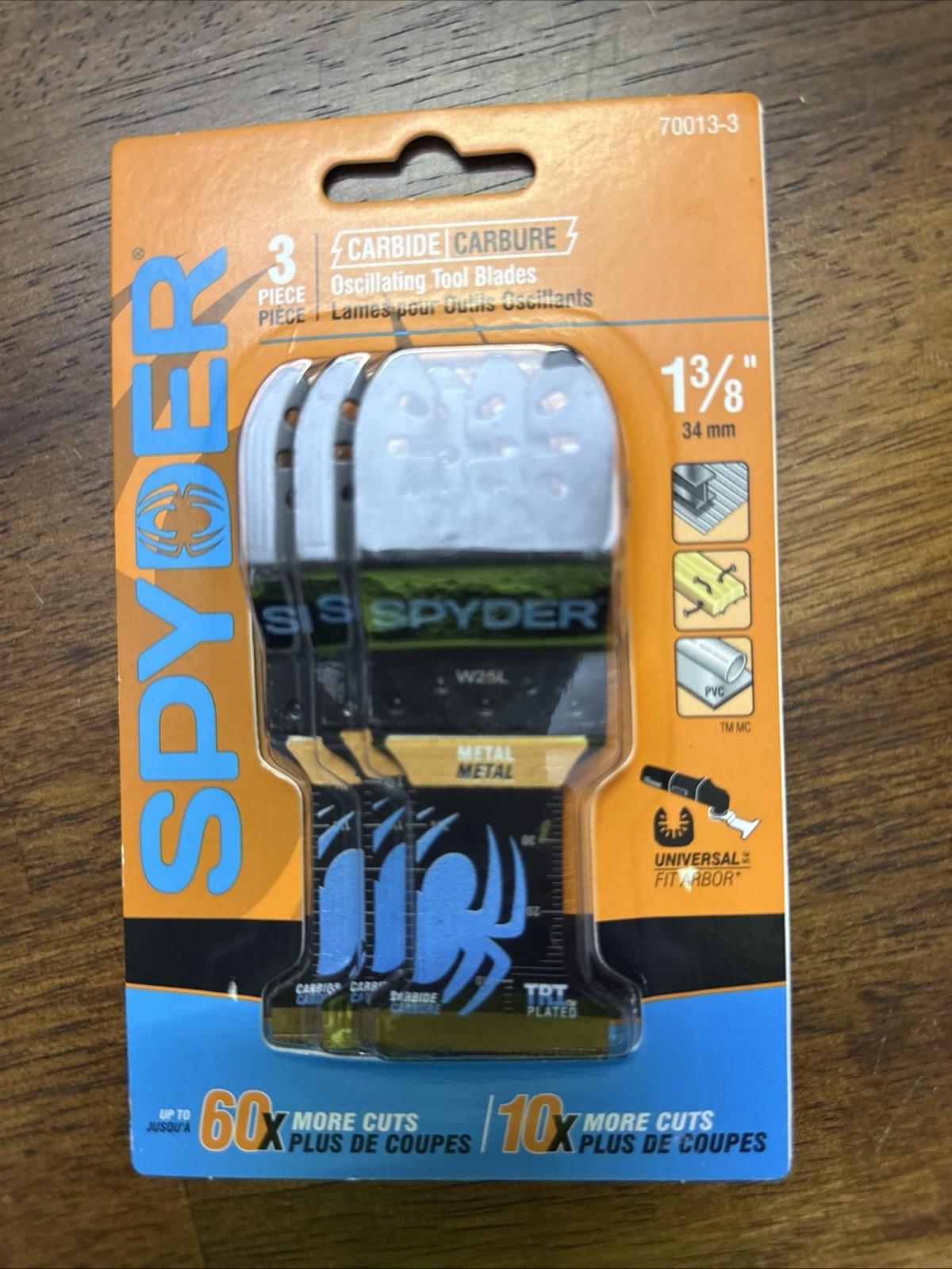 Spyder 3-Pack Carbide Oscillating Tool Blade set (Model #70013-3)