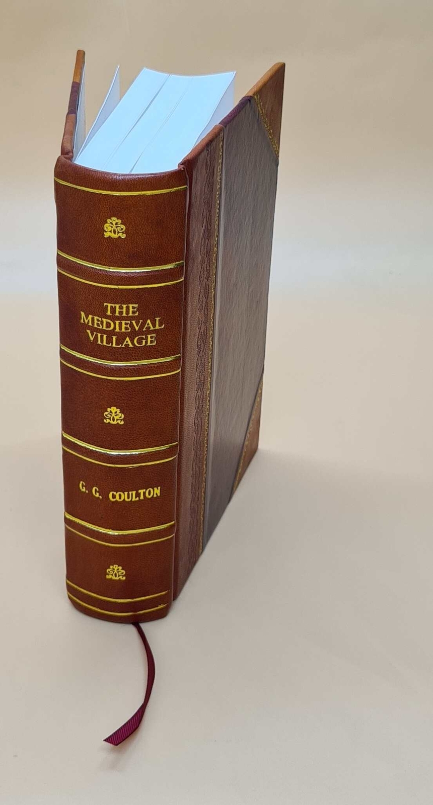 The Medieval Village 1926 By Coulton G. G. [Leather Bound]
