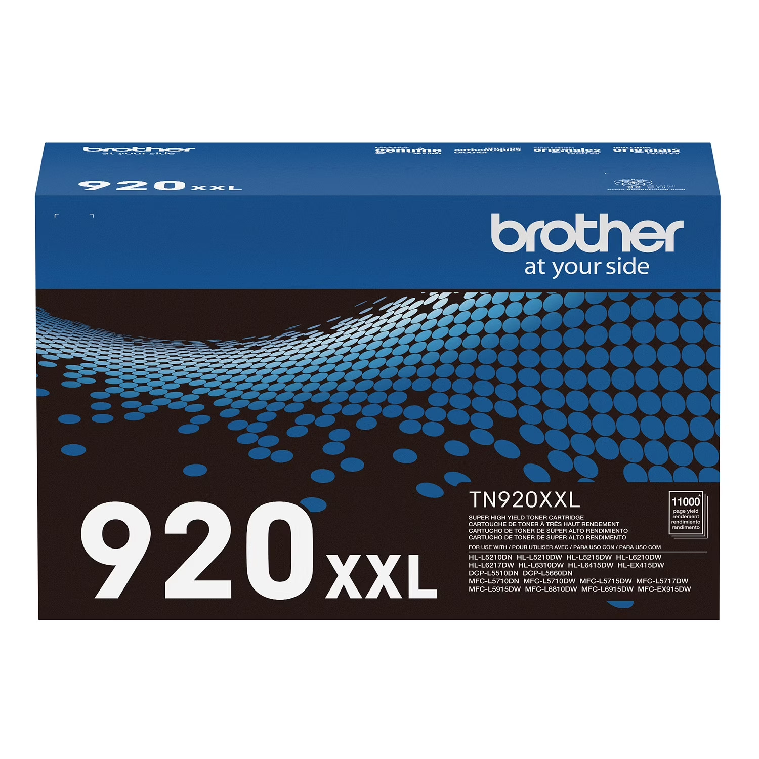 New Brother TN920XXL Super High-yield Black Toner Cartridge – 11,000 Pages New Brother TN920XXL Super High-yield Black Toner Cartridge – 11,000 Pages