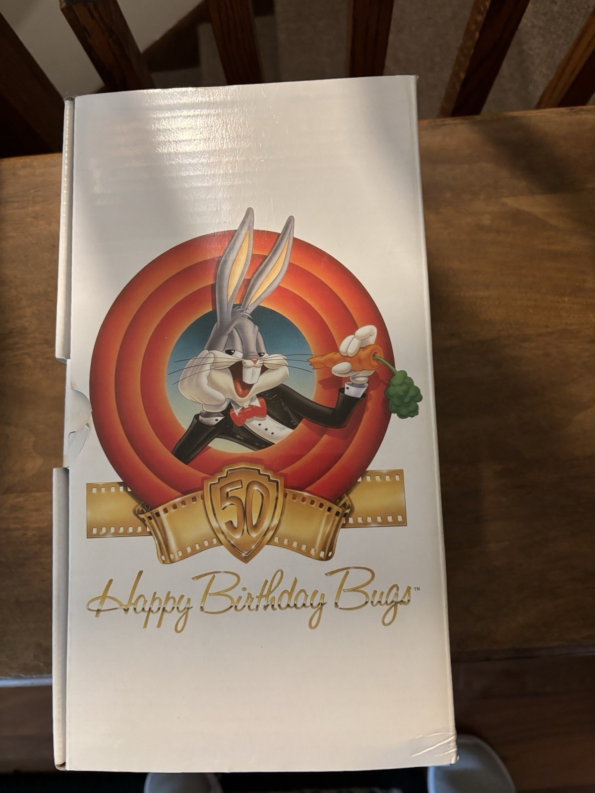 1990 Warner Bros. Porcelain Figurine Bugs Bunny 50th Birthday Limited Edition