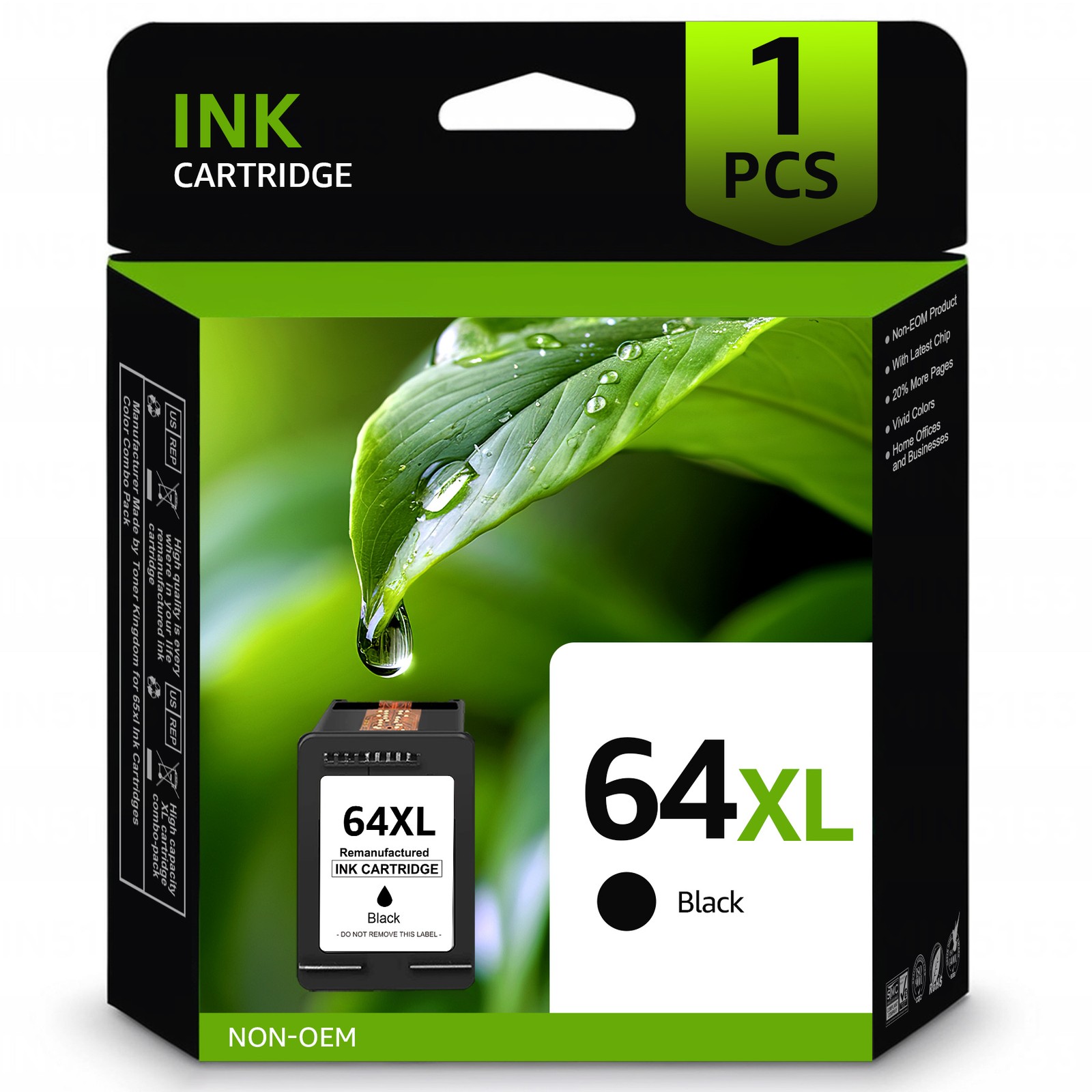 64 XL Ink Cartridge for HP 64XL ENVY 5542 6255 6258 7130 7132 7164 7830 7855 lot