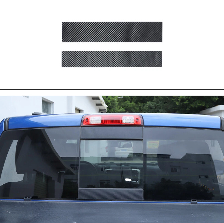 2x Rear Central Window Cover Trim Sticker Decals For Dodge Ram 2011+ Accessories 2x Rear Central Window Cover Trim Sticker Decals For Dodge Ram 2011+ Accessories