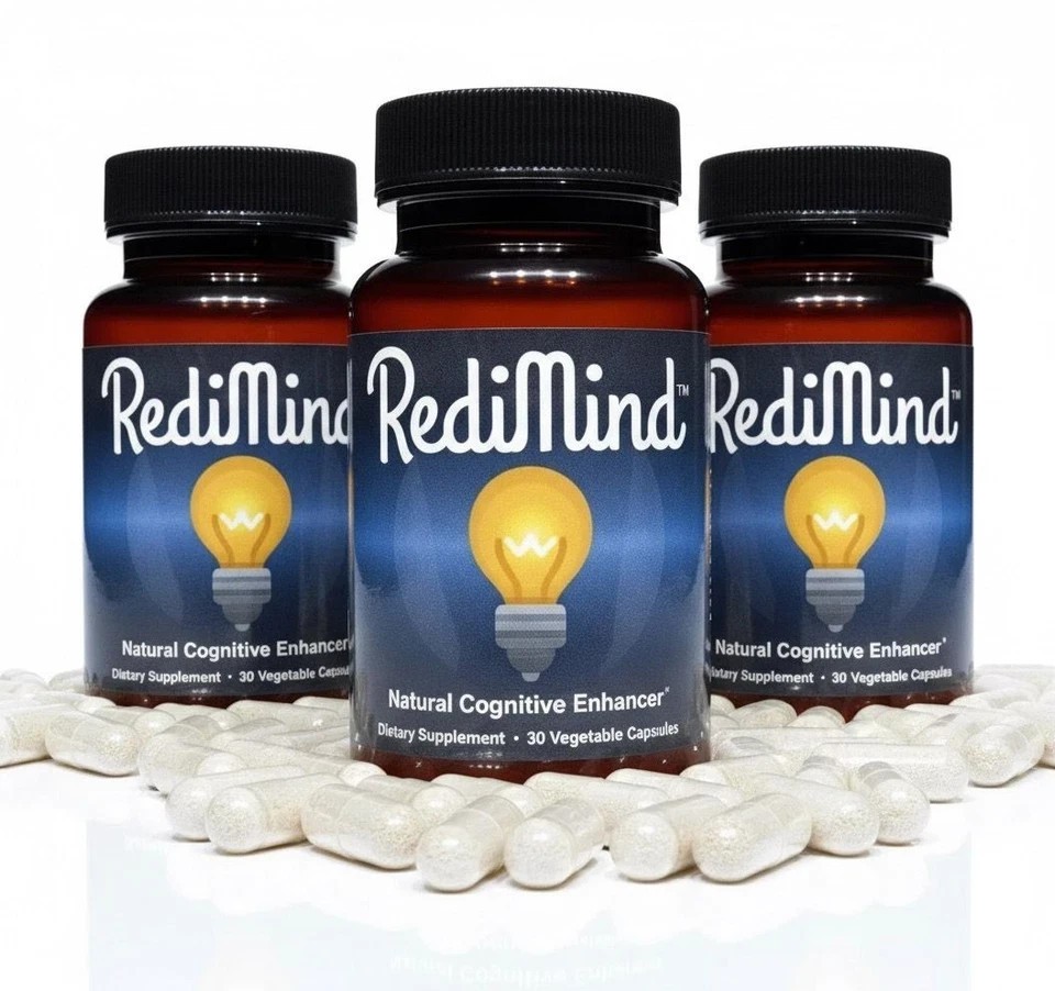 (3 Packs) RediMind Natural Cognitive Enhancer 90 Caps-Focus-Memory-Brain Health (3 Packs) RediMind Natural Cognitive Enhancer 90 Caps-Focus-Memory-Brain Health