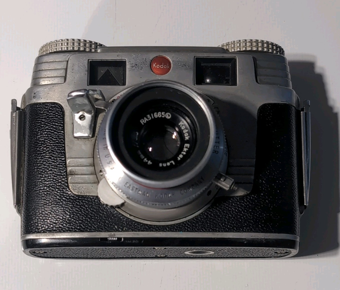 Vintage Kodak Signet 35 Camera 44mm f/3.5 Lens w/ Leather Case & Flash Unit