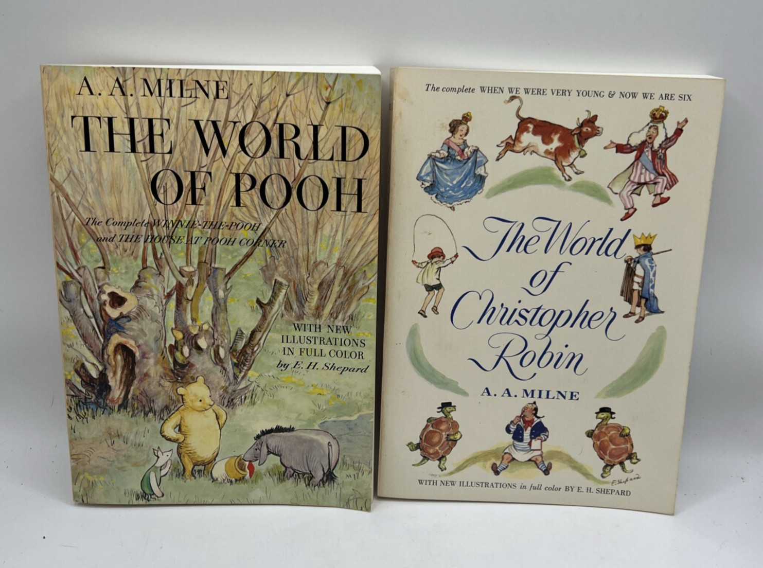 VTG Set The World of Pooh, World Of Christopher Robin, 1957, 1958 A.A. .Milne PB