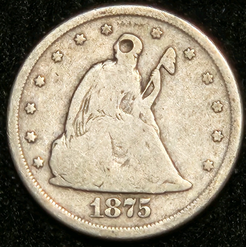 1875-CC TWENTY CENT PIECE 1875-CC TWENTY CENT PIECE
